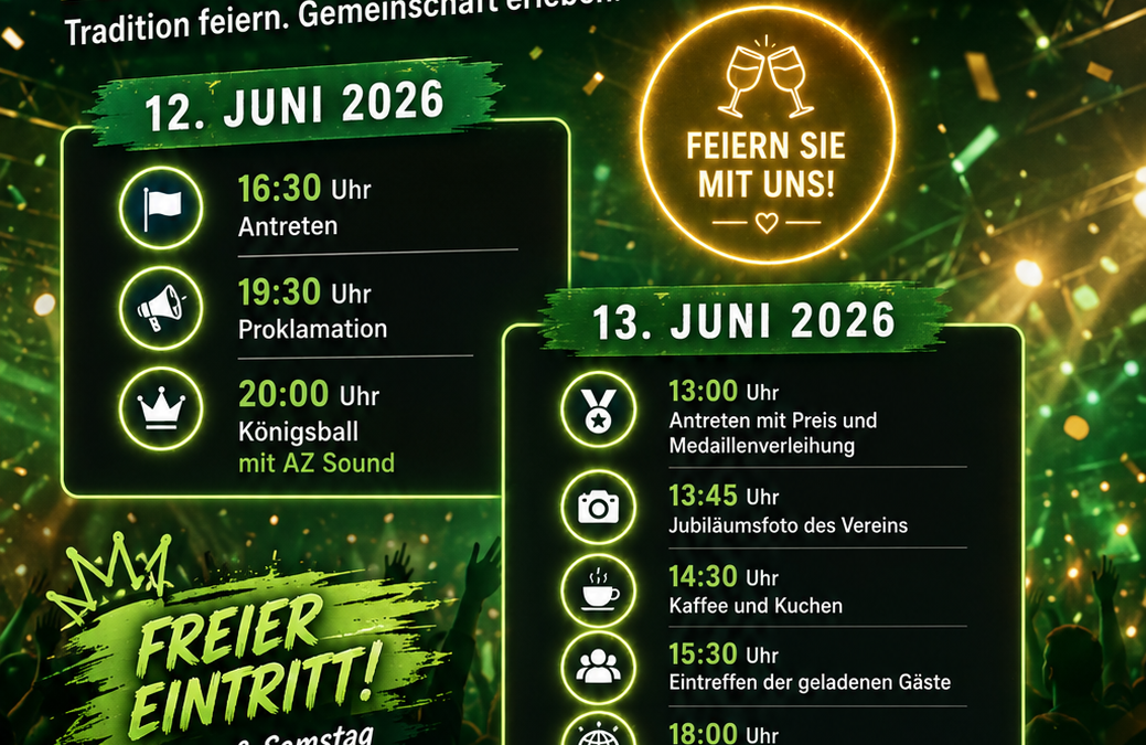 Jubiläumsschützenfest 2026
